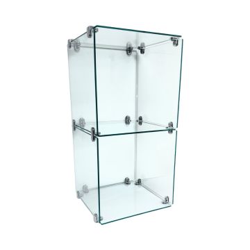 Countertop glass cube display