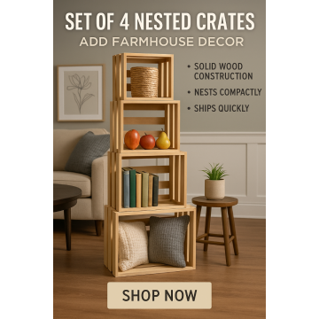 home decor nested crates