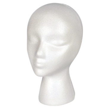 Female styrofoam head 