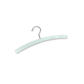 12" White Wood Shirt Hanger